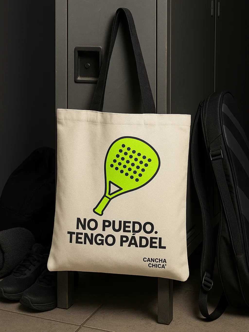 "no puedo tengo padel" tote bag print on demand